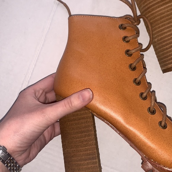 Free People X Jeffrey Campbell | Palermo Heels Size 7 Leather - Picture 14 of 17